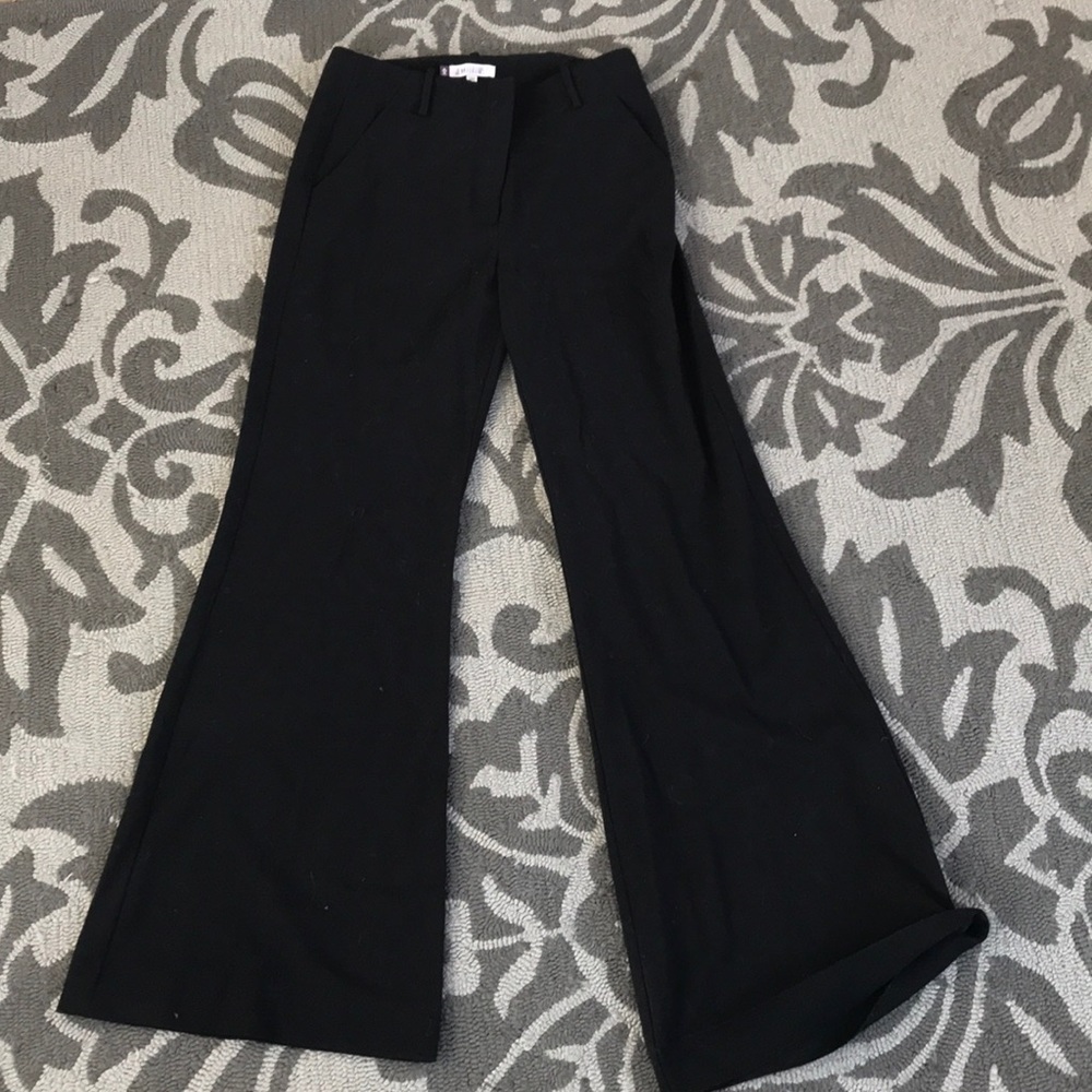Black bell bottom dress pants
